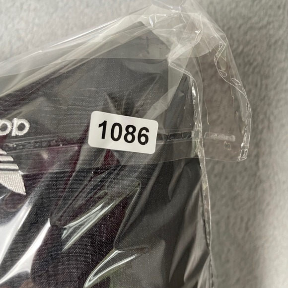 Adidas Windbreaker Jacket Womens Large Black Athleisure Outdoor Lightweight - Picture 11 of 12